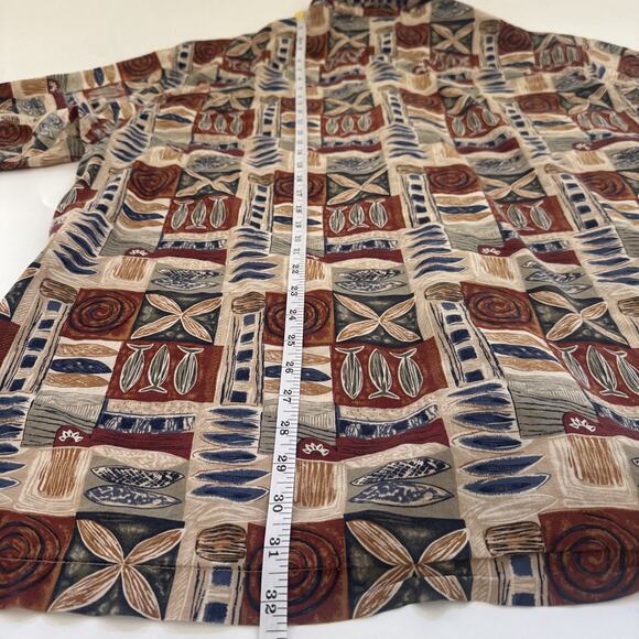 Vintage Guy Harvey Aftco Bluewater Hawaiian Shirt Casual Button Down Cotton 2XL - Picture 7 of 9